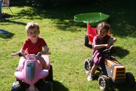 Quad contre tracteur