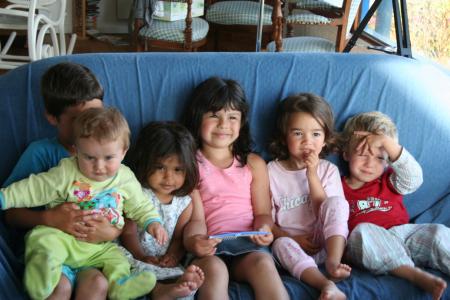 Paulin, Gaspard, Elo�se, Emelina, Paloma et Nathan