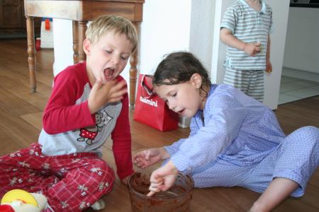 Eliott et Pauline : les gourmands!