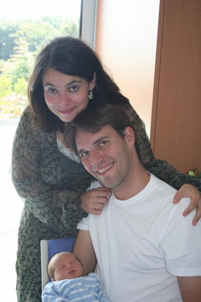 Avec les futurs parents, Virginie et Gurvan